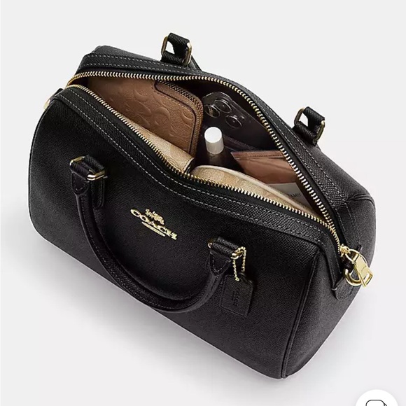 💙 “Last One”Coach Rowan Satchel Silver/Denim - Picture 12 of 15